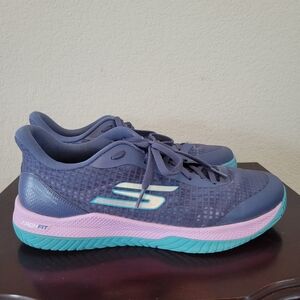 Skechers Women's Blue and Aqua Sneakers